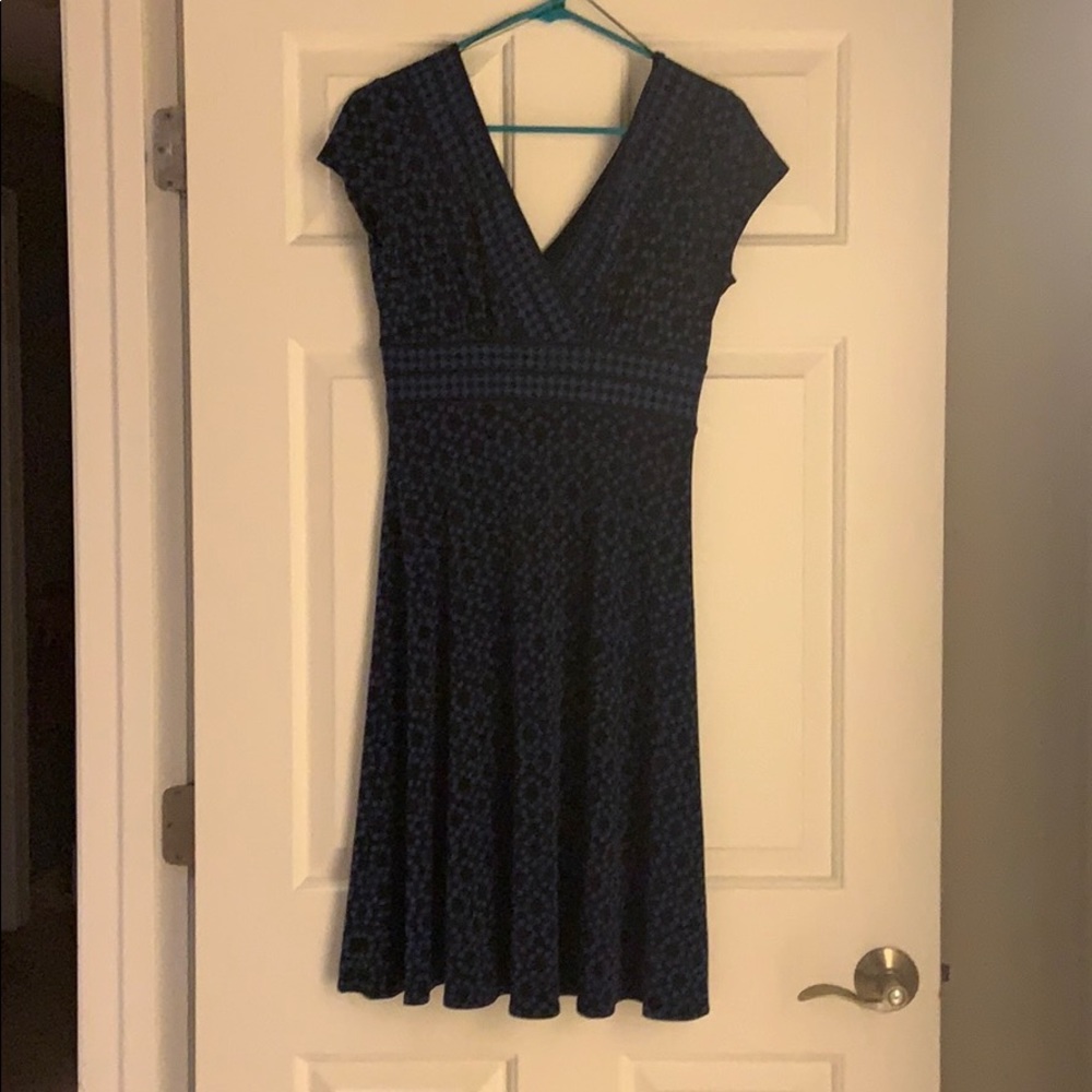 Black and blue Maggie London Dress